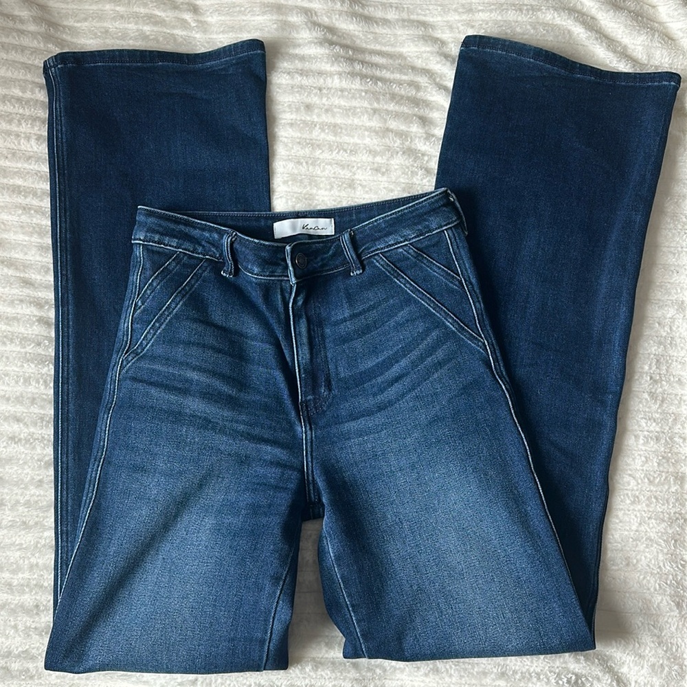 Kankan Size 7/27L High waist wide leg. Like new.